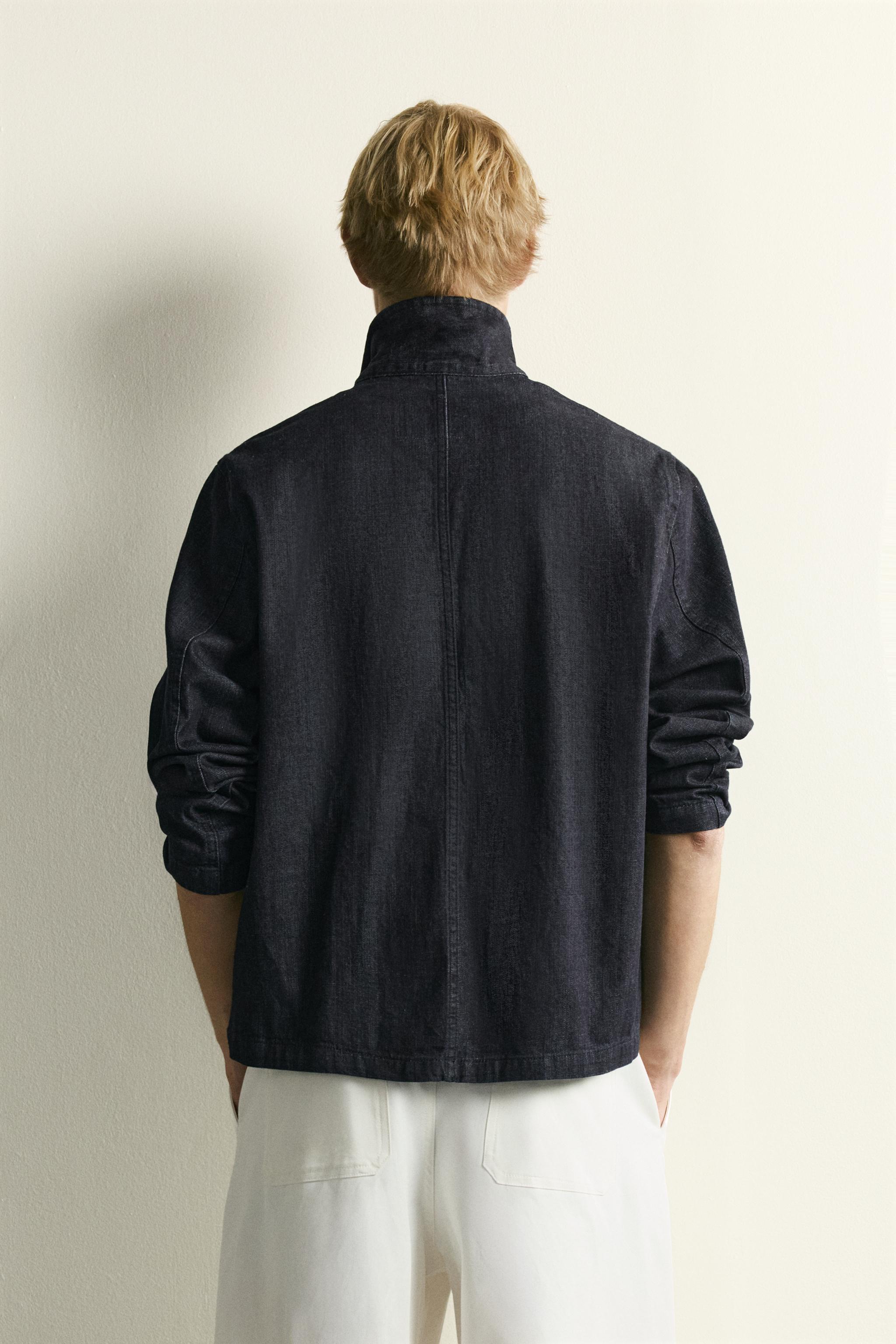 RELAXED FIT DENIM OVERSHIRT